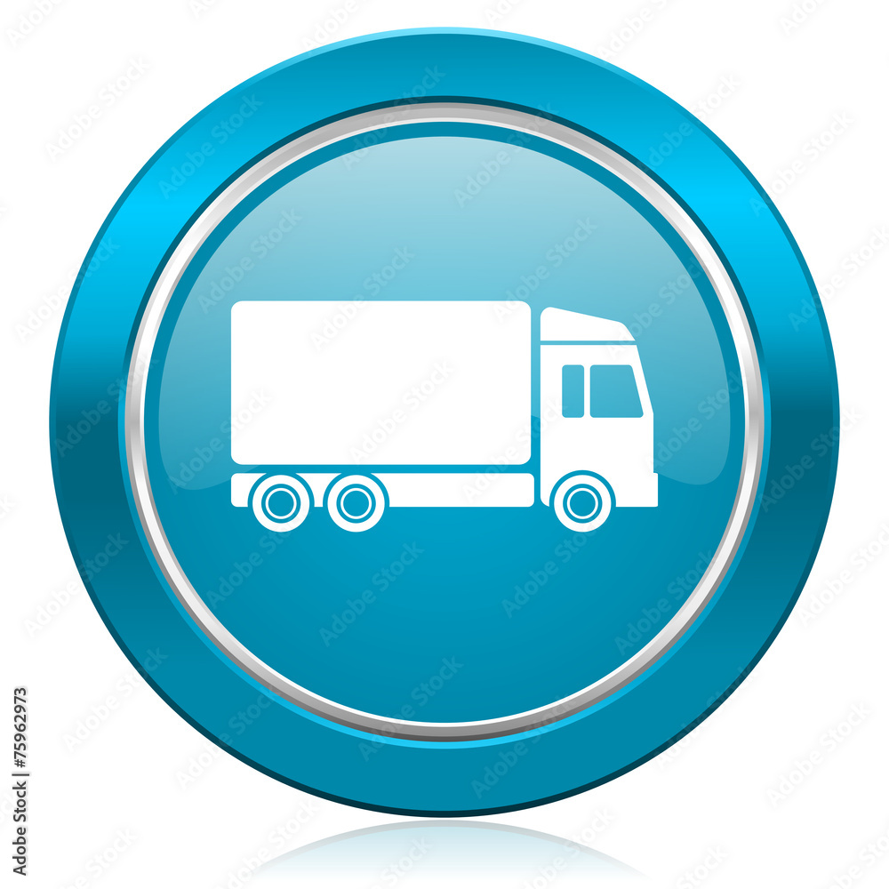 delivery blue icon truck sign delivery blue icon truck sign