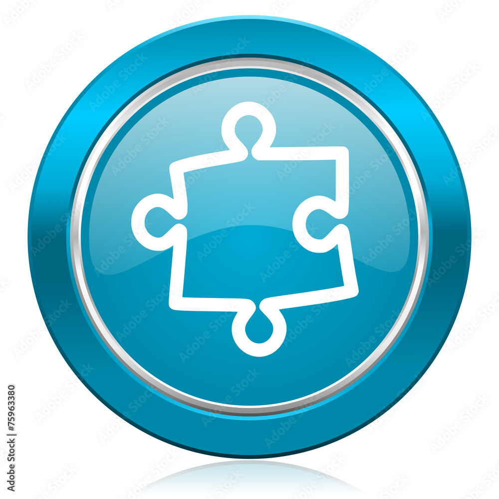 puzzle blue icon puzzle blue icon