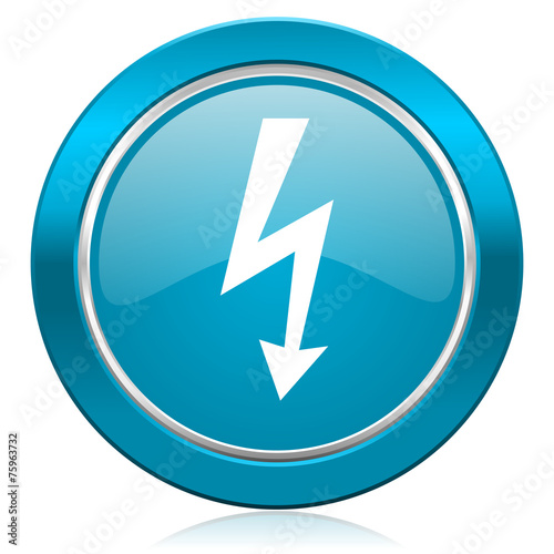 Free Download bolt blue icon flash sign - GFXLoad
