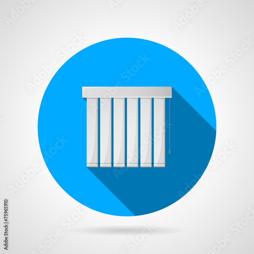 Vertical louvers flat vector icon