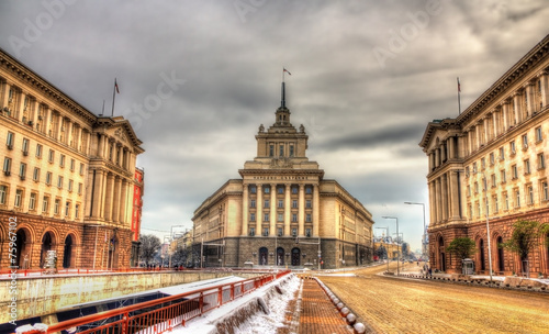 National Assembly building in Sofia - Bulgaria photo