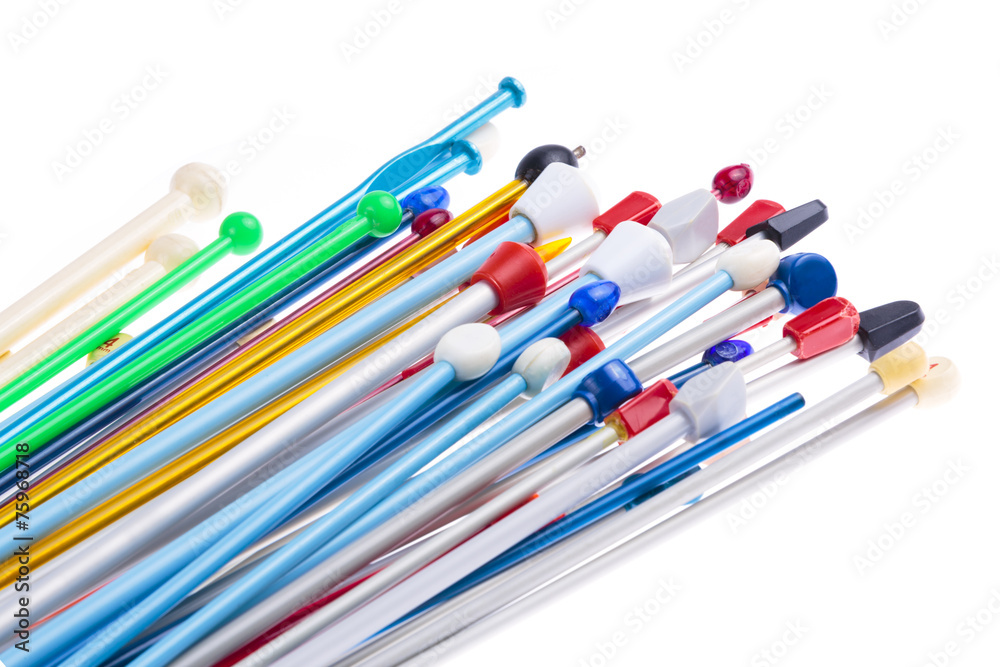 Collection of different knitting needles Collection of different knitting needles