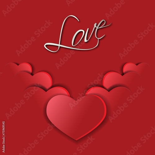 Red hearts