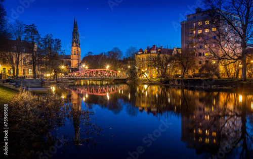 Uppsala by night photo