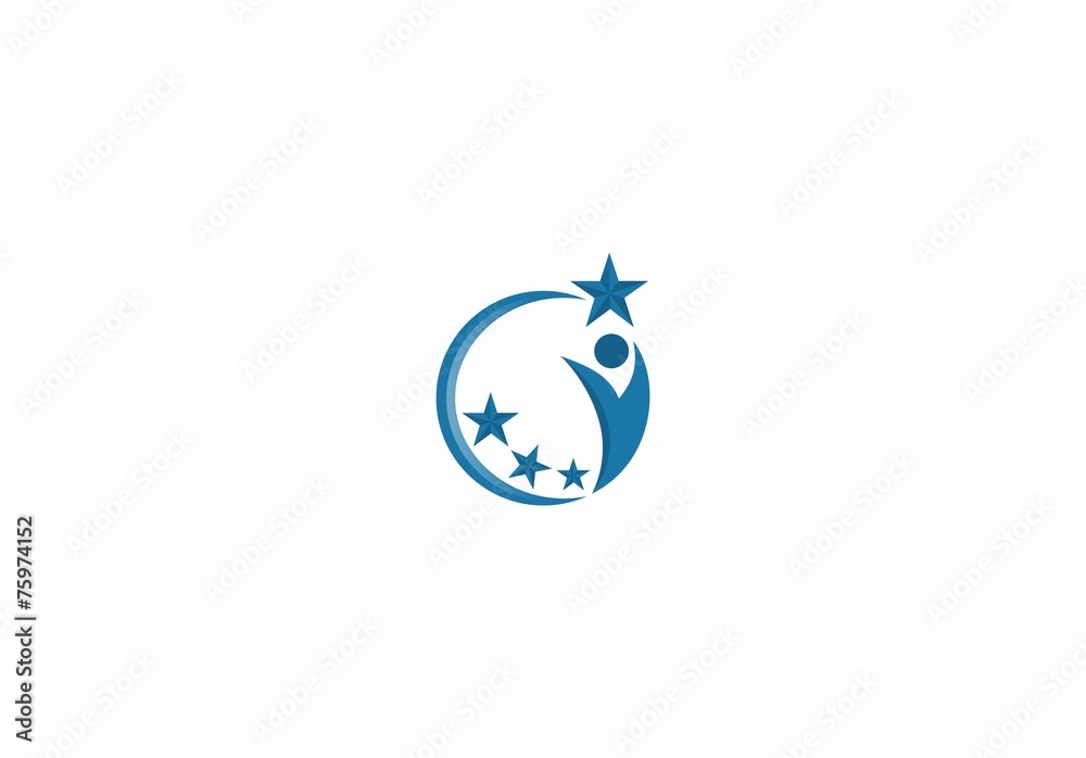 people succes business logo vector. people succes business logo vector.