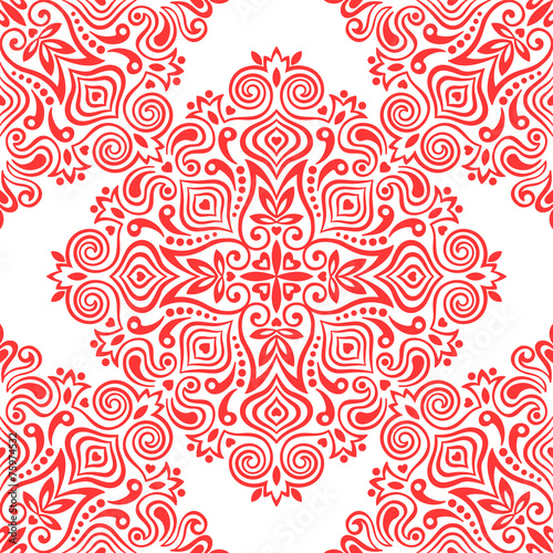 Wallpaper Mural Seamless background with abstract ethnic pattern. Torontodigital.ca