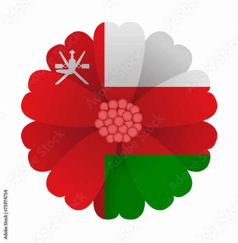 Flag flower Oman