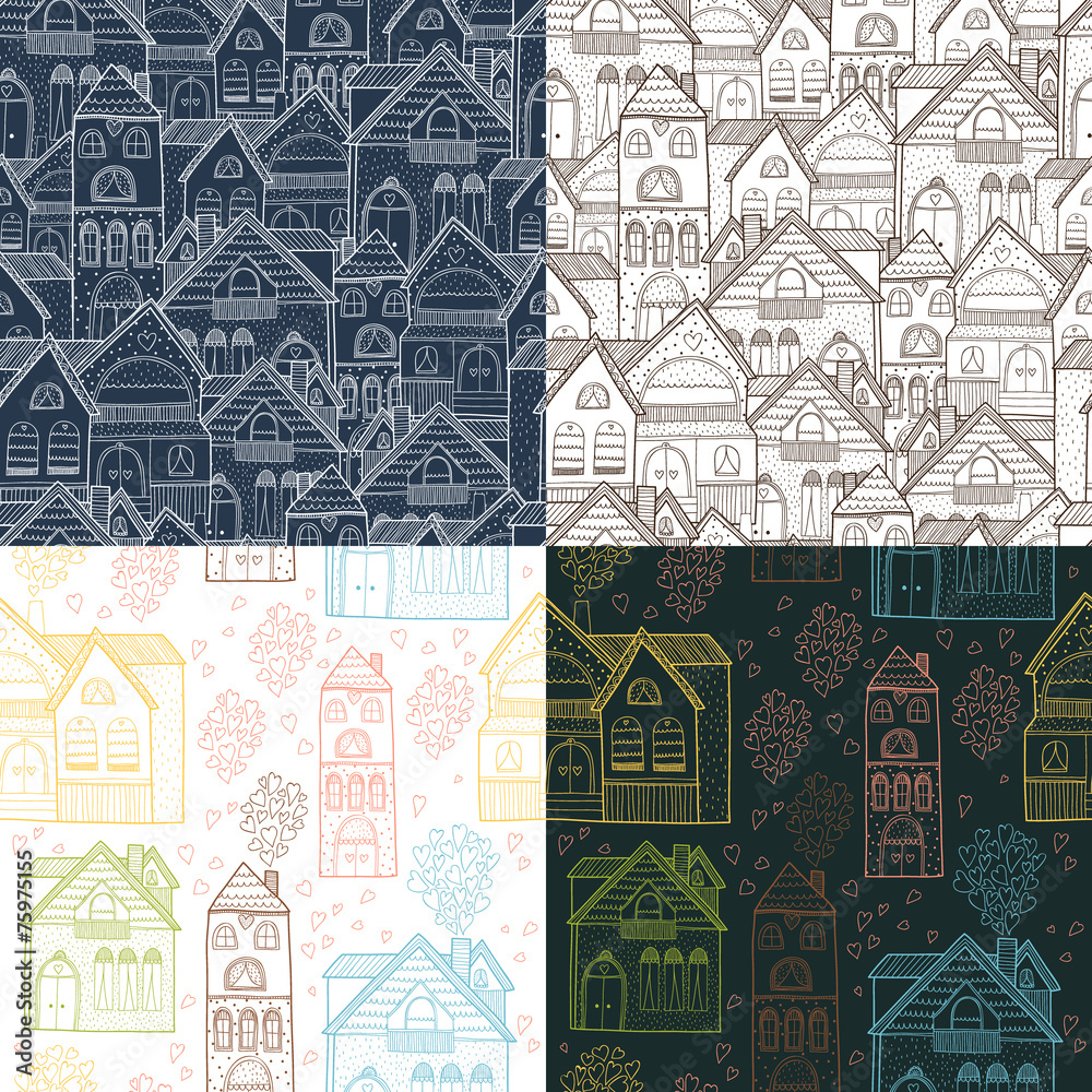 Obraz premium Home background set