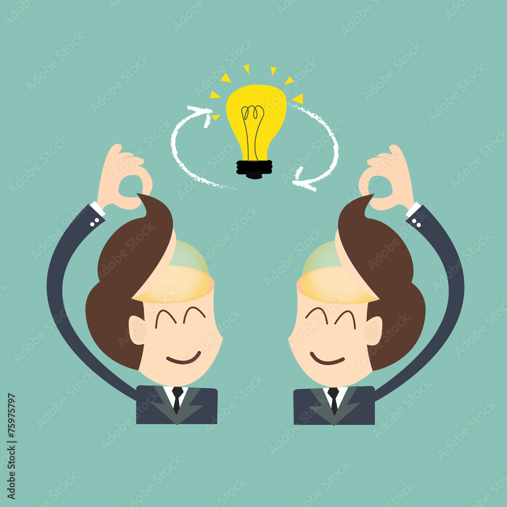 Exchange ideas - conversational exchange between two individuals Exchange ideas - conversational exchange between two individuals