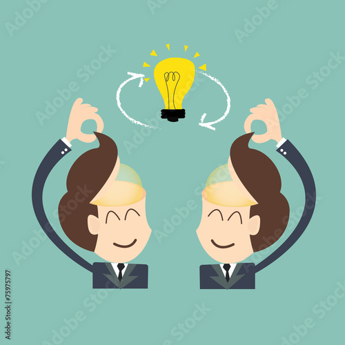Exchange ideas - conversational exchange between two individuals