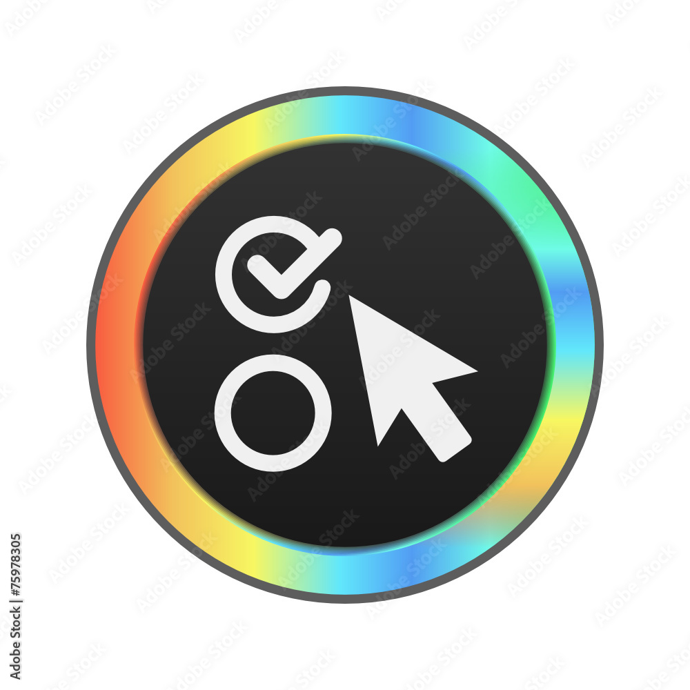 Colorful Web Icon Colorful Web Icon