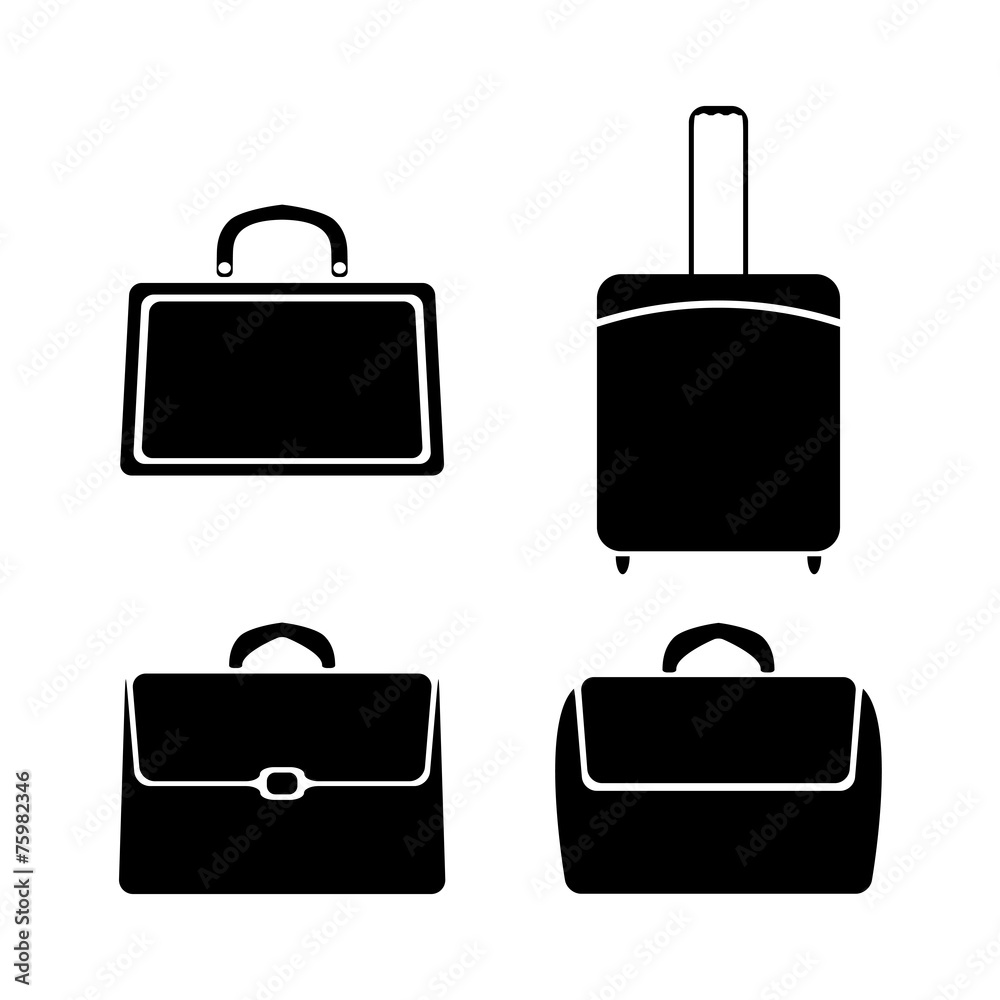 Fototapeta premium Icons bags, vector illustration.