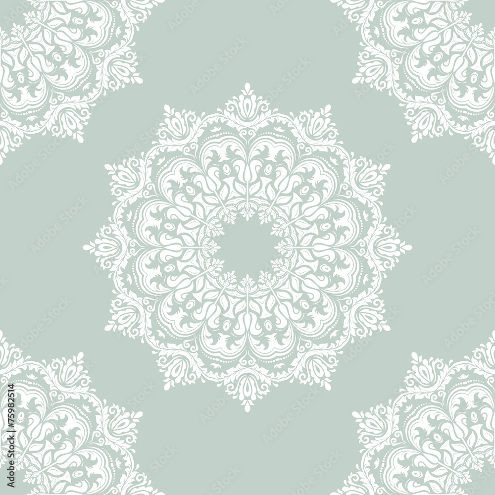 Floral Seamless  Pattern. Orient Abstract Background