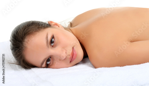 Beautiful young woman isola...