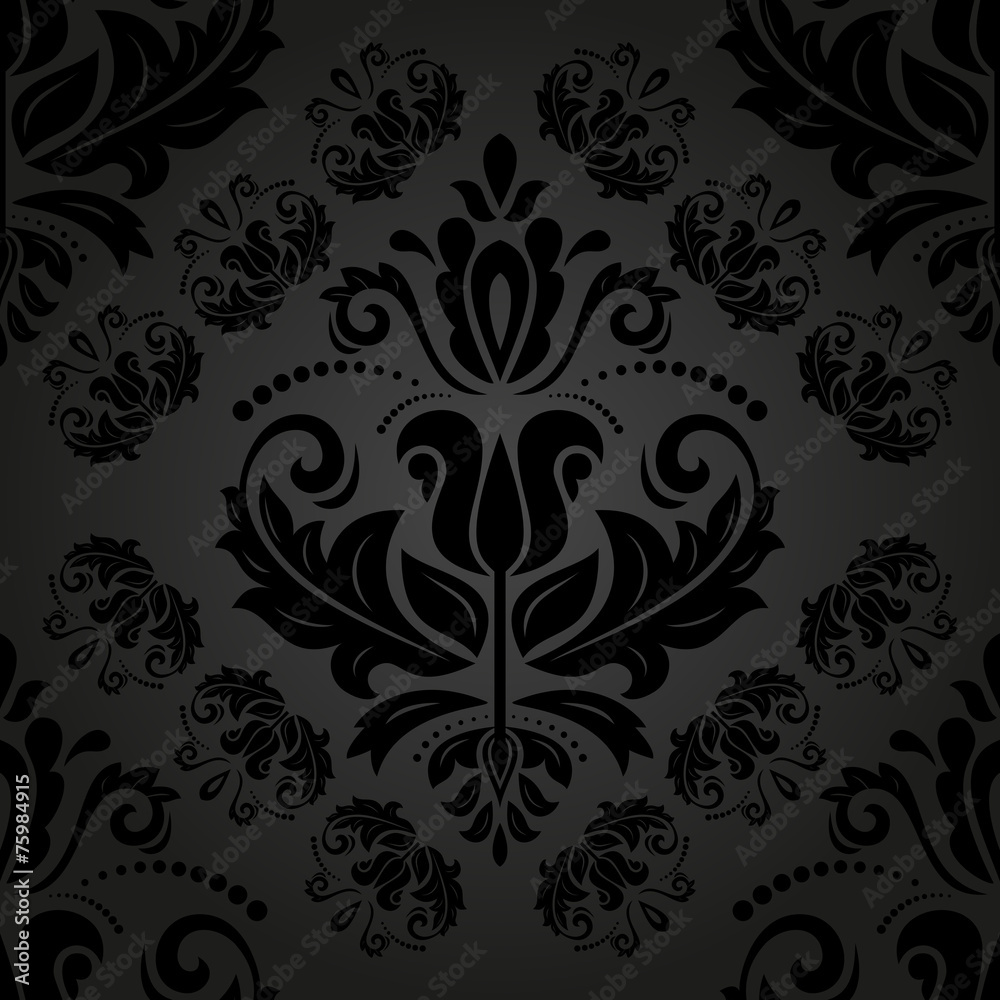 Damask Seamless Pattern. Orient Background Damask Seamless Pattern. Orient Background