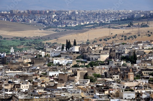 View of Fez medina (Old town of Fes)