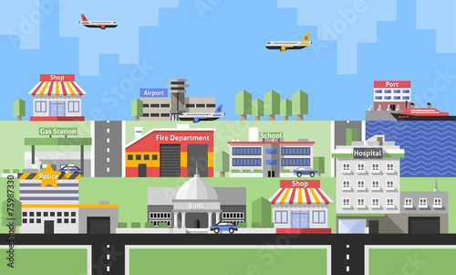 Government Buildings Background