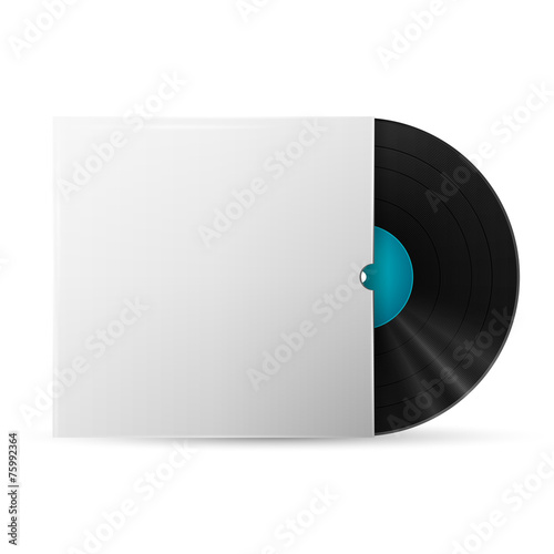 vinyl record in a paper case