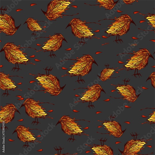 birds seamless pattern