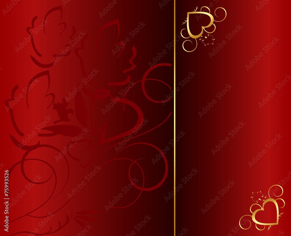 Illustration invitation card with floral background Illustration invitation card with floral background