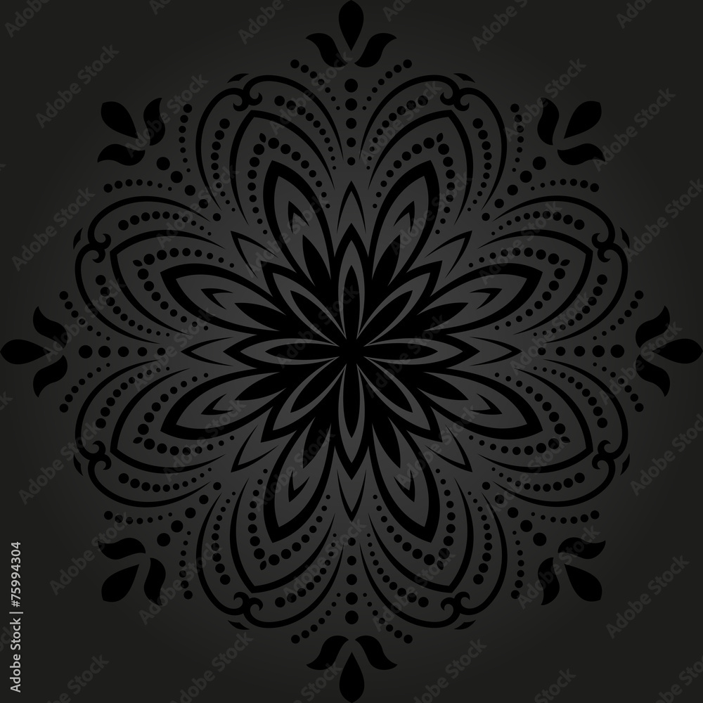 Damask Pattern. Orient Background Damask Pattern. Orient Background