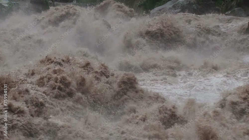 Urubamba River in full flood