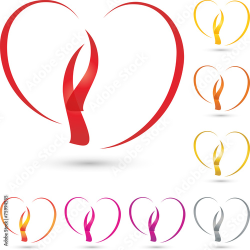 Logo, Herzen, Herz, Vektor