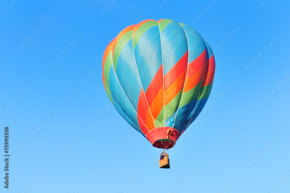 Naklejka premium 熱気球