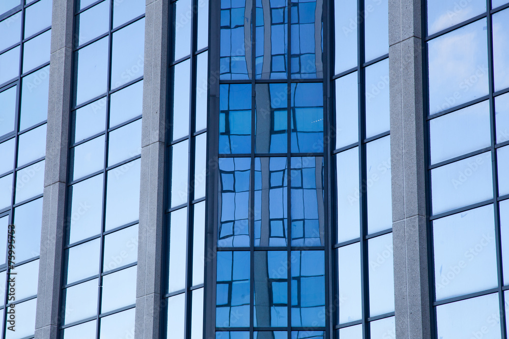 abstract pattern on facade of office building abstract pattern on facade of office building