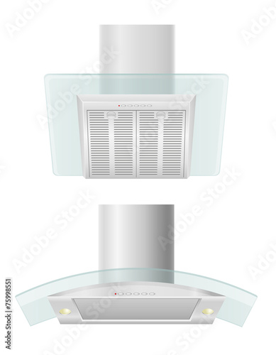 extractor hood for kitchen vector illustration