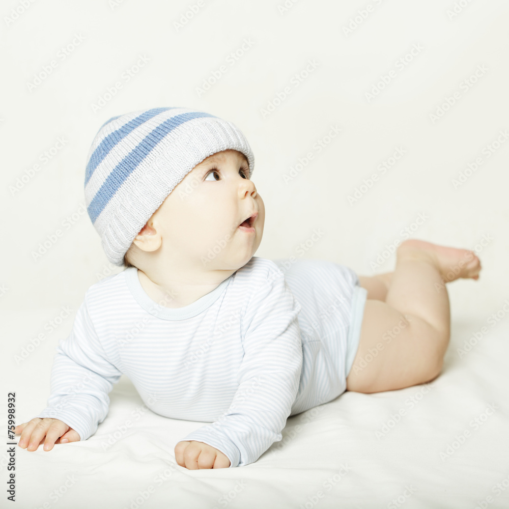 Baby looking up Baby looking up