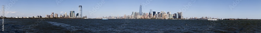 Panorama New York City, Jersey City, Brooklyn and Governors Isla