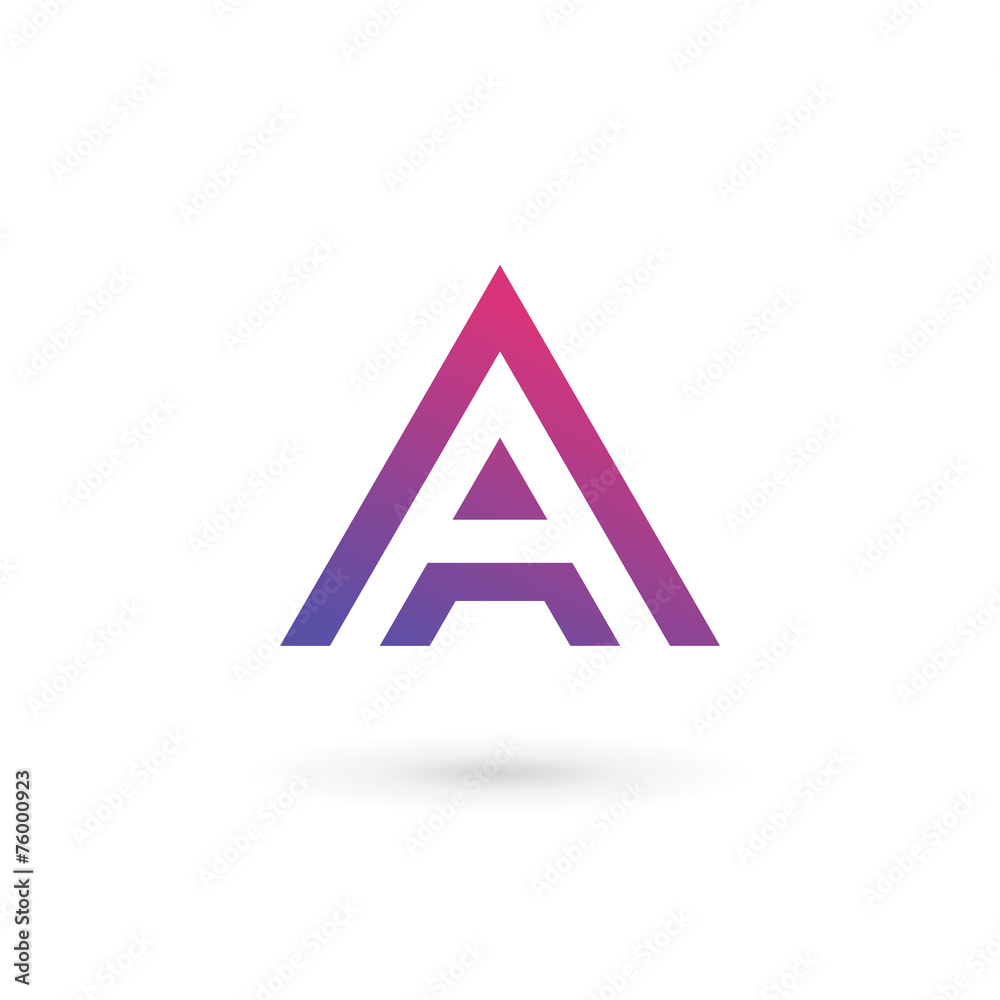 Letter A logo icon design template elements