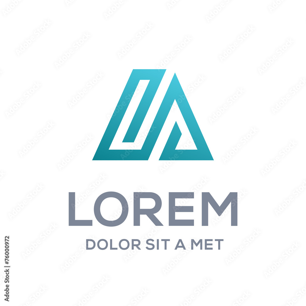 Abstract logo icon design template elements with letter A, house Abstract logo icon design template elements with letter A, house