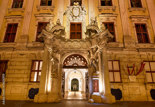 The facade of the Palace in Vienna photo