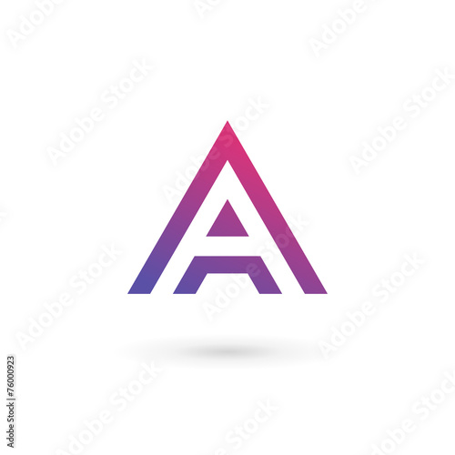 Letter A logo icon design template elements