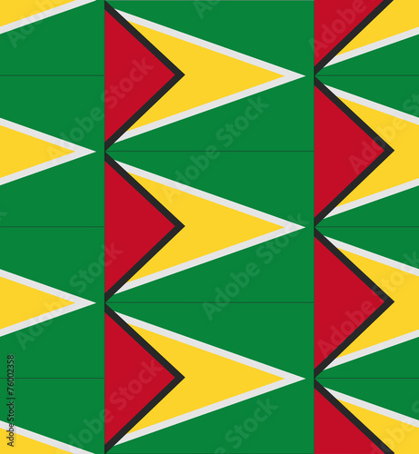 Guyana flag texture vector