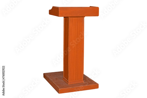 Wooden Podium.