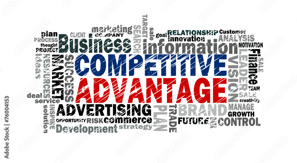 Fototapeta premium competitive advantage word cloud