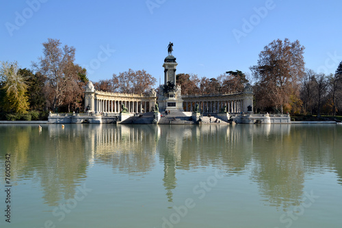 El Retiro Park in Madrid, Spain