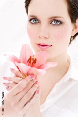 Woman With Lily