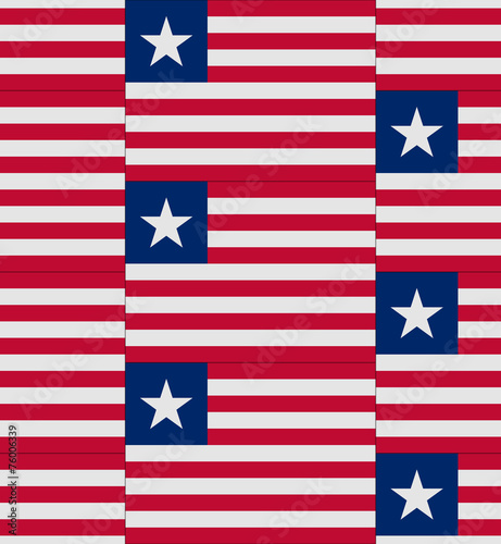 Liberia flag texture vector