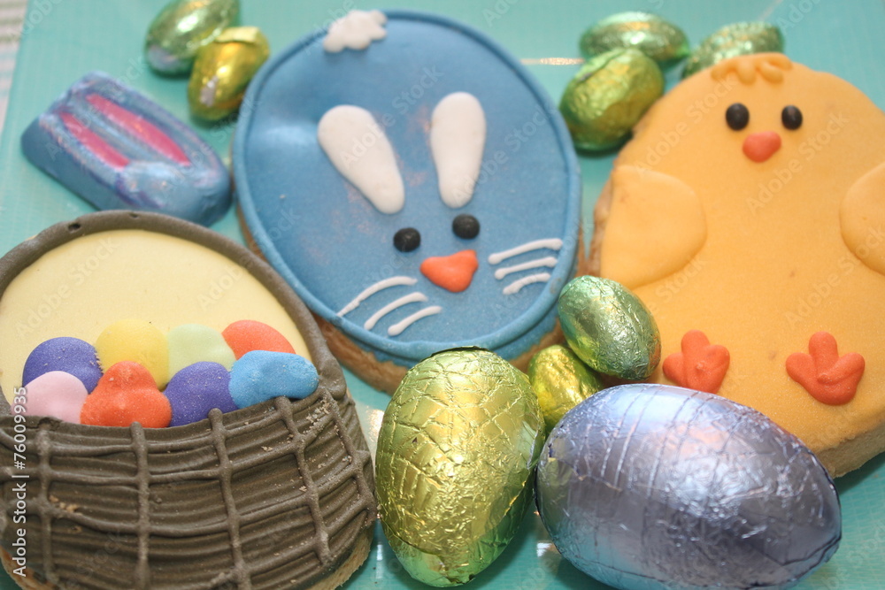 Easter candy and cookies