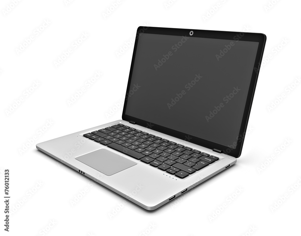 Laptop on a white background. Laptop on a white background.