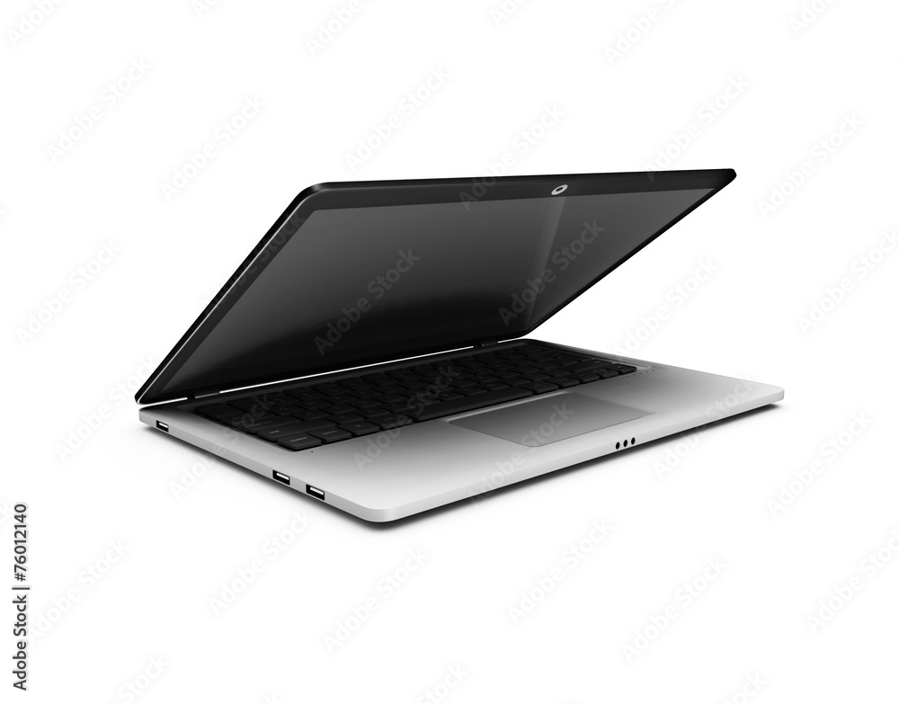 Laptop on a white background. Laptop on a white background.