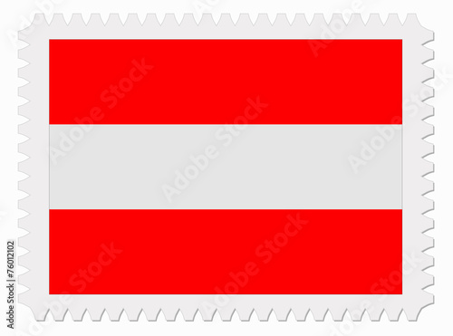 Austria flag stamp