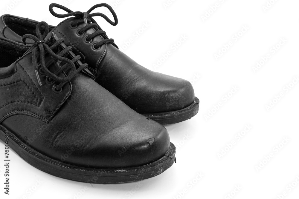old shoe isolated on a white background old shoe isolated on a white background