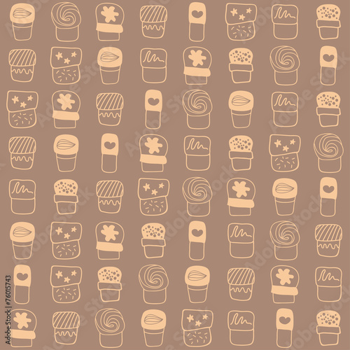 Beige background for confectionery packaging