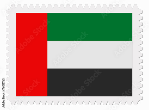 United Arab Emirates flag stamp