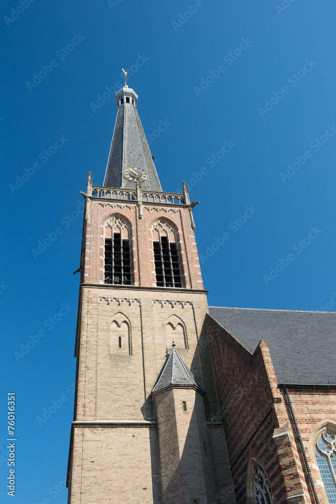 Church tower in Holland
